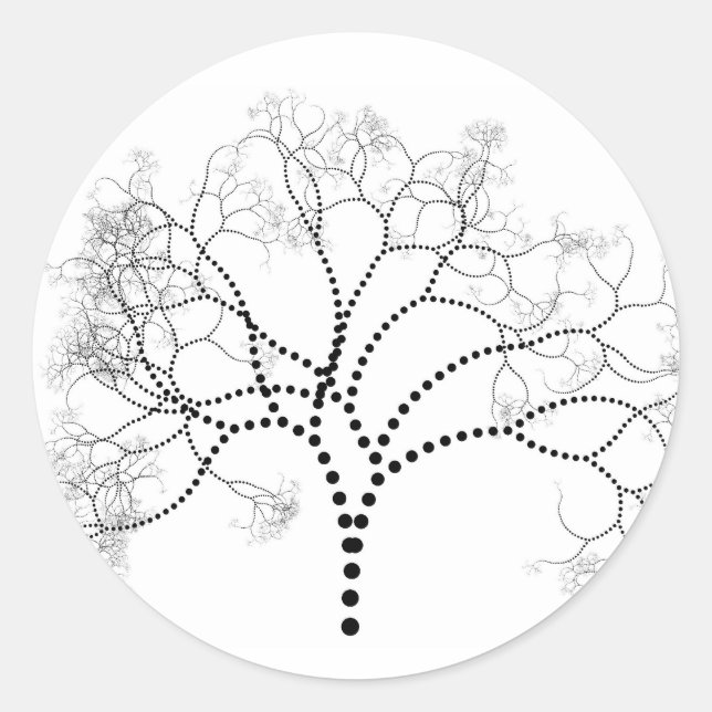 TREE3 CLASSIC ROUND STICKER (Front)