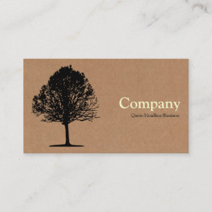 Tree 01 - Cardboard Box Texture Business Card