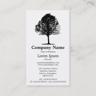 Tree 01 - White Business Card