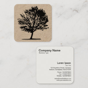Tree 02 square business card