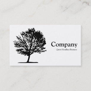 Tree 02 - White Business Card