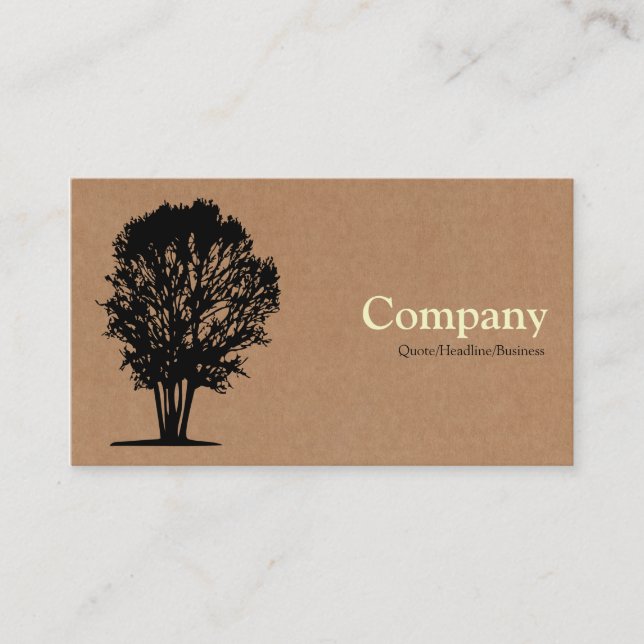 Tree 03 - Cardboard Box Business Card (Front)