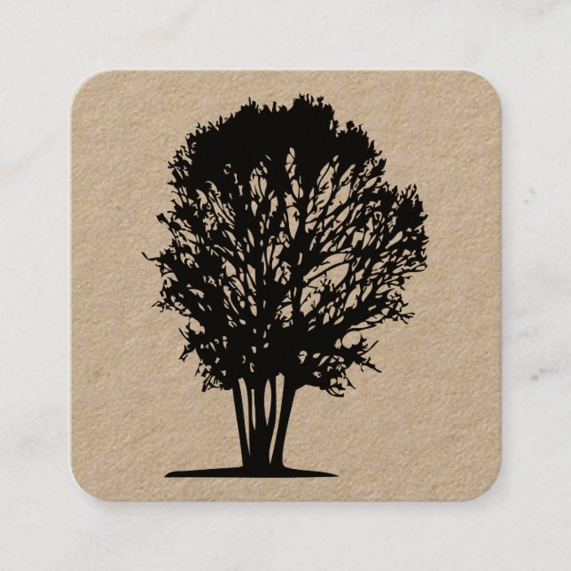 Tree 03 square business card (Front)