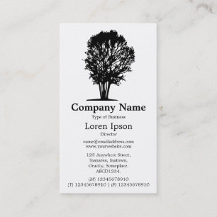 Tree 03 - White Business Card