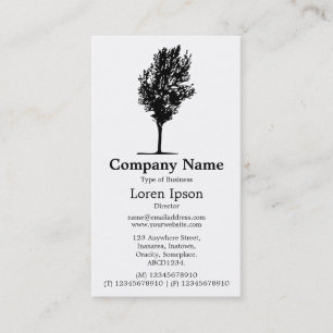 Tree 07 - White Business Card