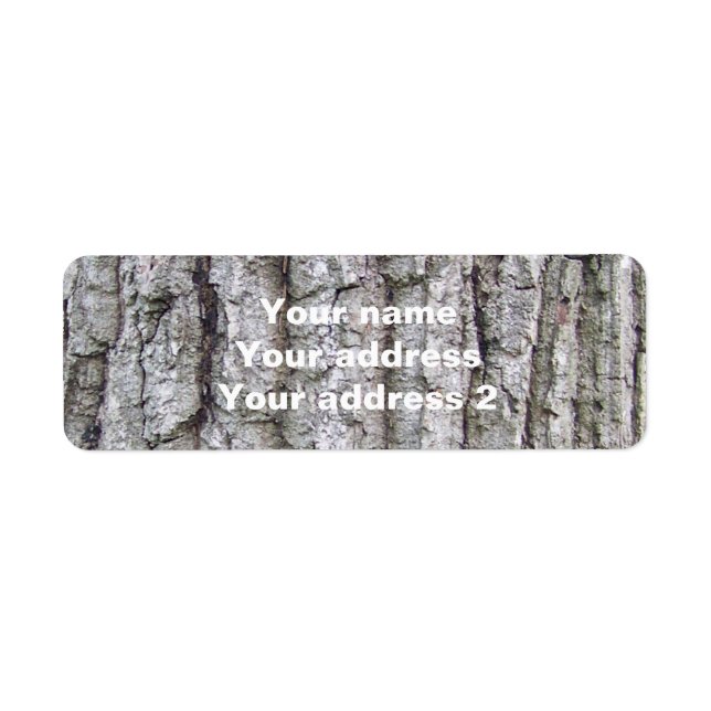 Tree 5 - Oak Tree Bark Label (Front)