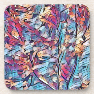 TREE ABSTRACT BEVERAGE COASTER