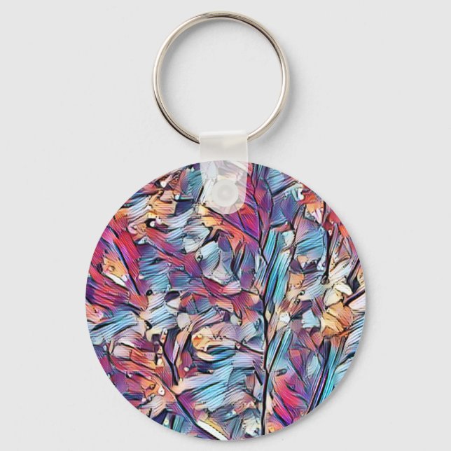 TREE ABSTRACT KEYCHAIN (Front)