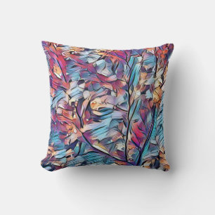 TREE ABSTRACT THROW PILLOW
