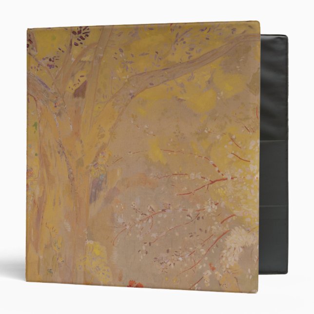 Tree Against a Yellow Background, 1901 3 Ring Binder (Front/Inside)
