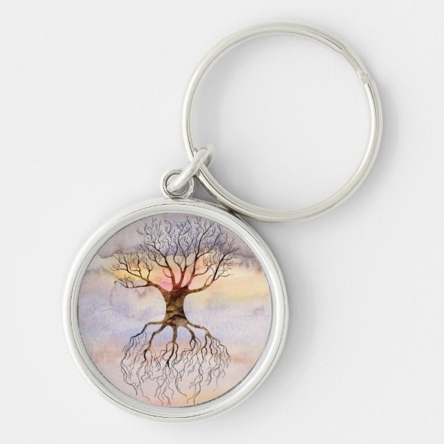 Tree Against The Sky Keychain (Front)
