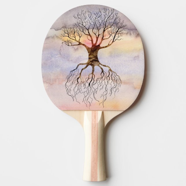 Tree Against The Sky Ping Pong Paddle (Front)