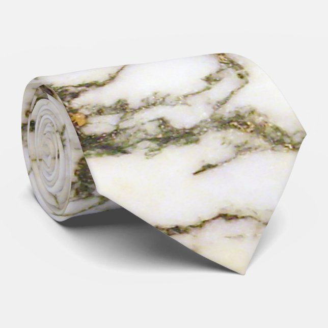 Tree Agate Abstract Art Pattern - Elegant Tie (Rolled)
