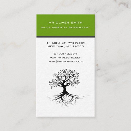 Tree and Environment Business Card