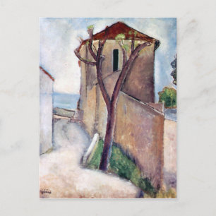 Tree and House by Amedeo Modigliani Postcard