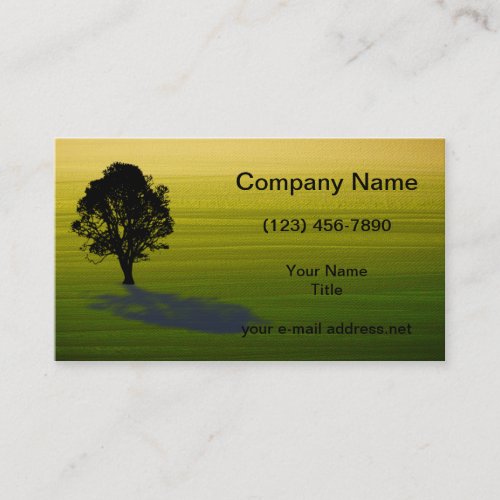 Tree and Lawn Service Landscaping Business Card