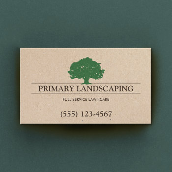 Tree And Lawn Service Landscaping Business Card by sm_business_cards at Zazzle