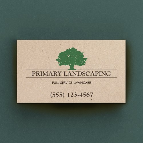 Tree and Lawn Service Landscaping Business Card