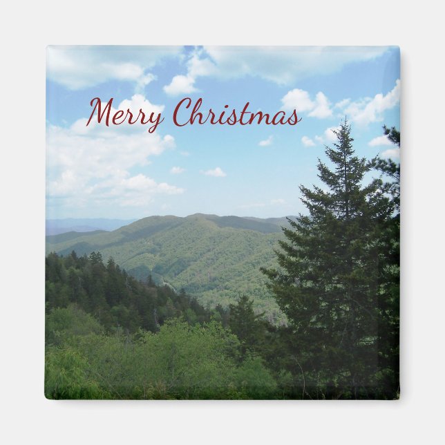 Tree and Mountains  Magnet (Front)
