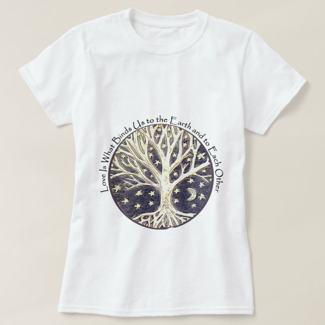 Tree and roots T-Shirt (Design Front)