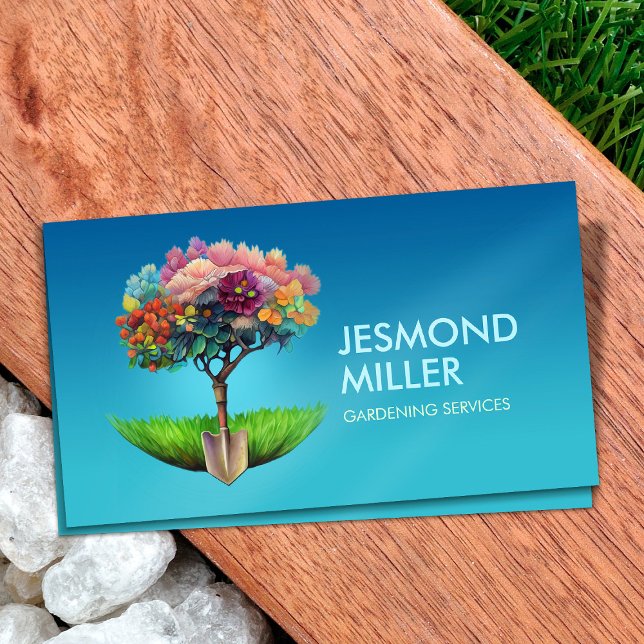 Tree and Shovel - Colorful Art Business Card (Creator Uploaded)