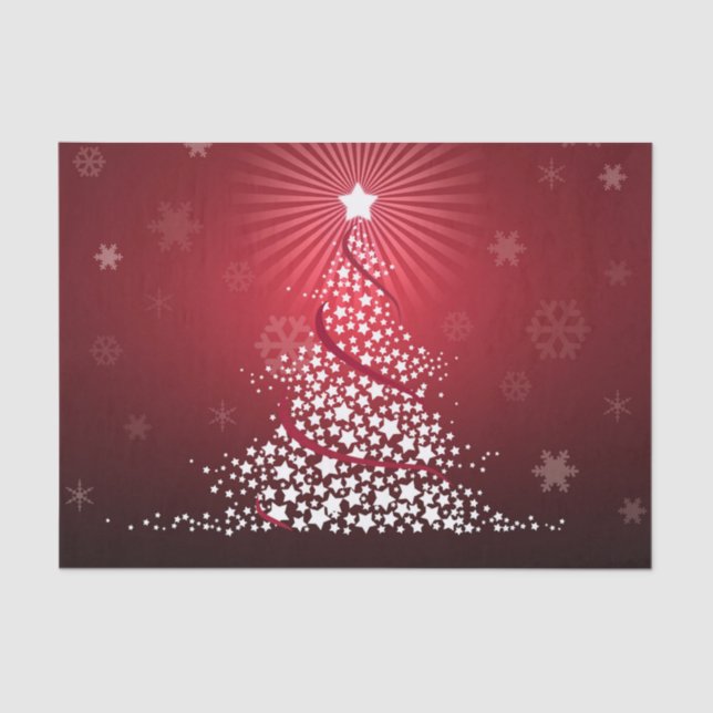 Tree and Snow 2 Tissue Paper (Front)