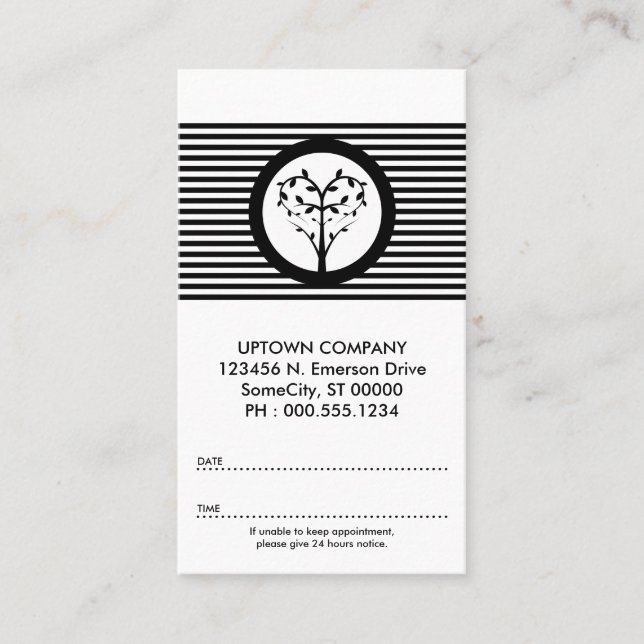 tree appointment card (Front)