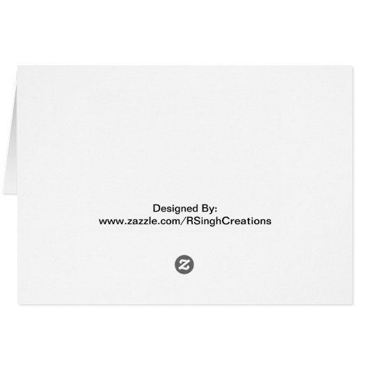 Tree Art Card (Back Horizontal)