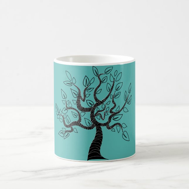 Tree Art Coffee Mug Choose Color (Center)