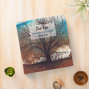 Tree Art Custom Vacation Rental 3 Ring Binder