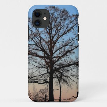 Tree At Dusk Iphone 5 Iphone 11 Case by AJsGraphics at Zazzle