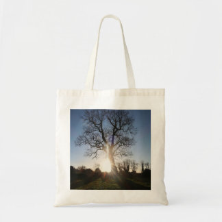 Tree at Sunset Tote Bag