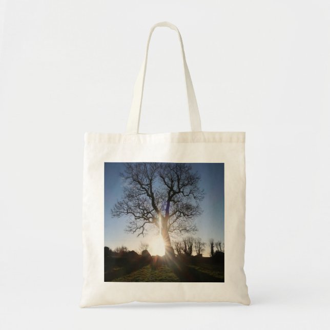 Tree at Sunset Tote Bag (Front)