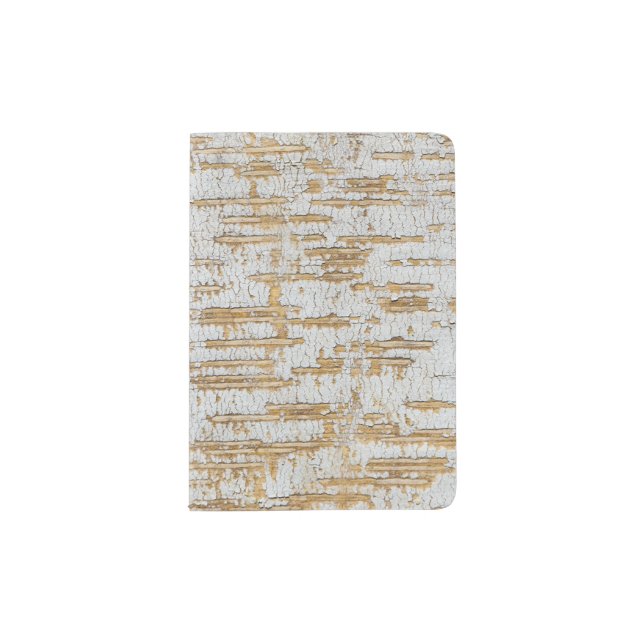 Tree Bark Abstract Natural Pattern Passport Holder (Front)