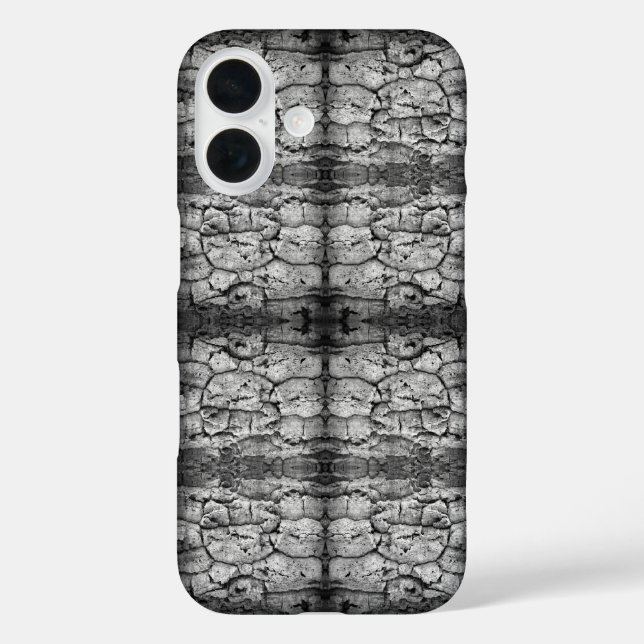 Tree Bark Black And White Photo Closeup Pattern Case-Mate iPhone Case (Back)