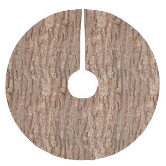 tree bark brushed polyester tree skirt