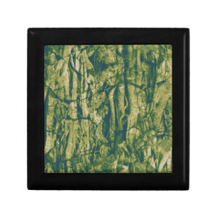 Tree bark camouflage pattern jewelry box