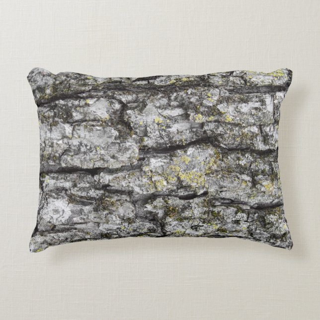 Tree Bark Decorative Pillow (Front)