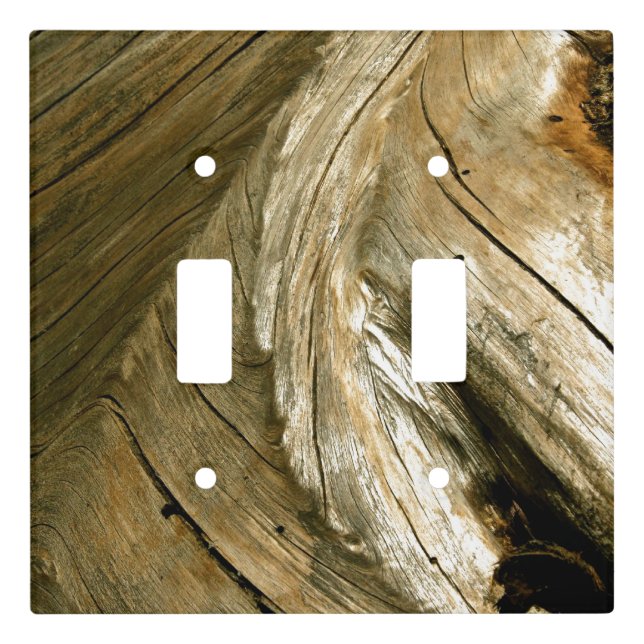 TREE BARK DETAIL LIGHT SWITCH COVER (Front)
