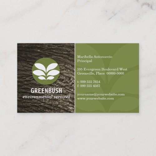 Tree Bark Environmental Business Card