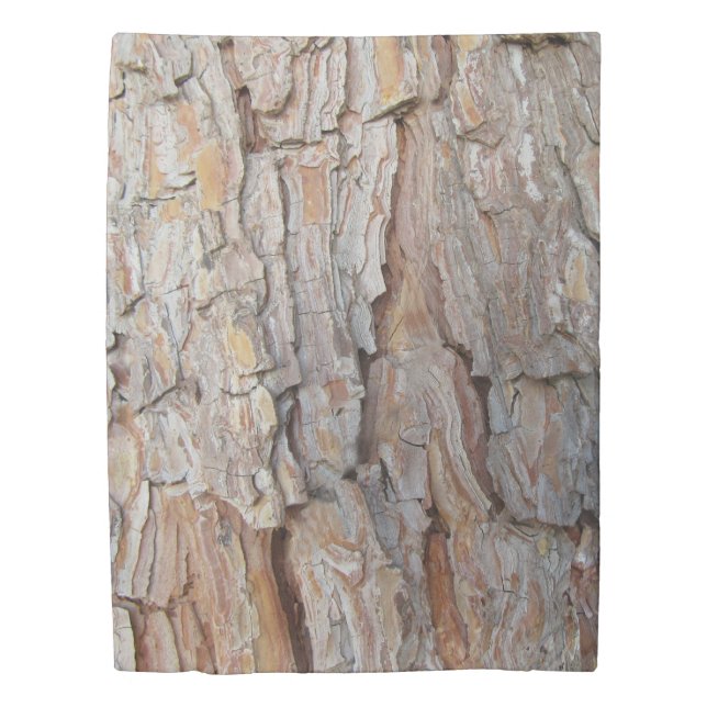 Tree Bark Fall Autumn Patterns Duvet Cover (Front)