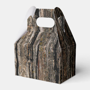 Tree Bark Favor Boxes