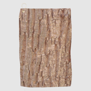 tree bark golf towel