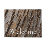Tree Bark I Natural Abstract Textured Design Doormat