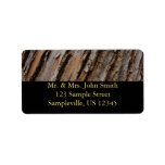 Tree Bark I Natural Abstract Textured Design Label