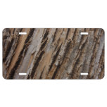 Tree Bark I Natural Abstract Textured Design License Plate