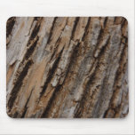 Tree Bark I Natural Abstract Textured Design Mouse Pad
