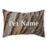 Tree Bark I Natural Abstract Textured Design Pet Bed