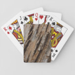Tree Bark I Natural Abstract Textured Design Playing Cards