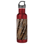 Tree Bark I Natural Abstract Textured Design Stainless Steel Water Bottle